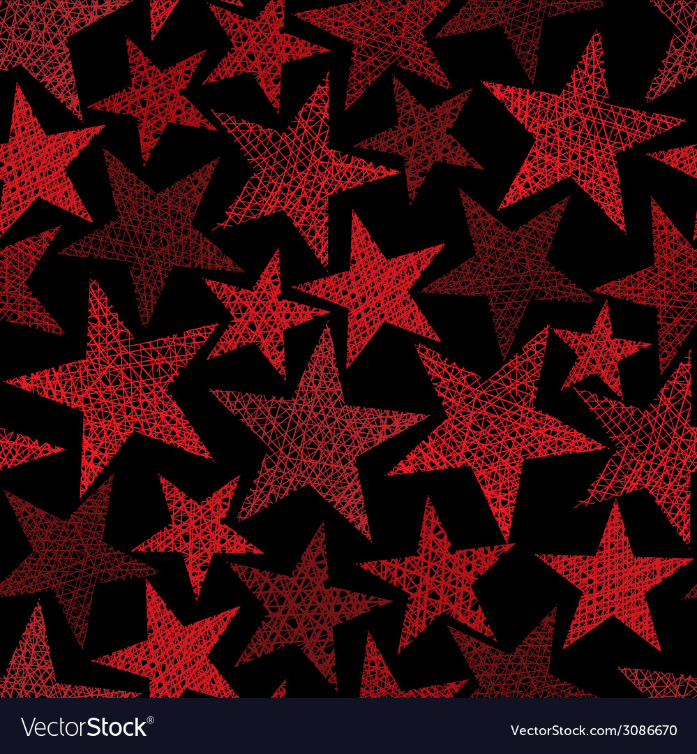 Red Star Repeating Pattern