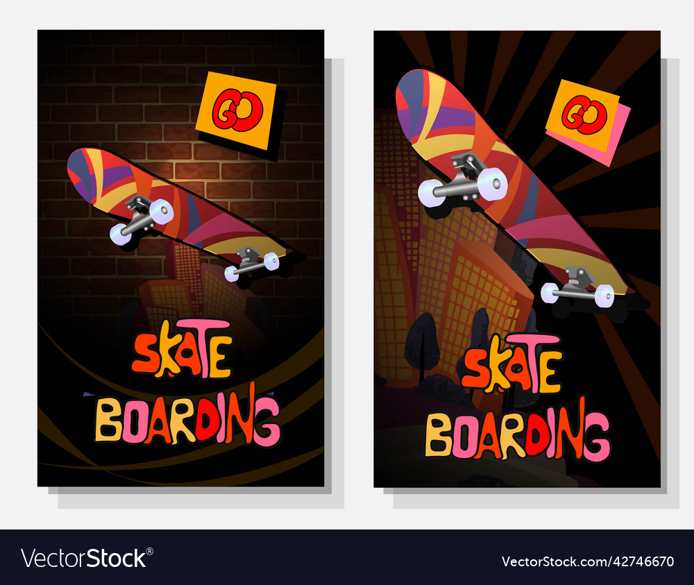 Skateboard poster skateboarding day modern style