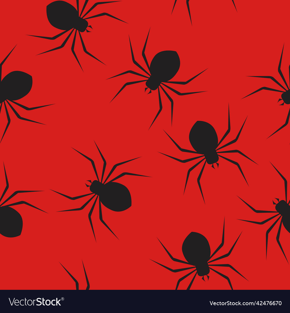 Spiders seamless pattern Vector Image Spiders seamless pattern