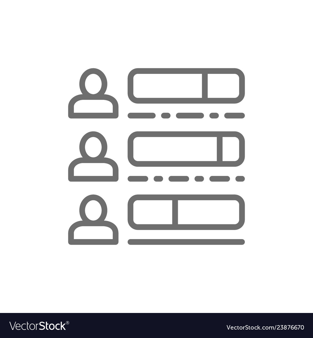 Voting check mark with candidate election vector image Voting check mark with candidate election
