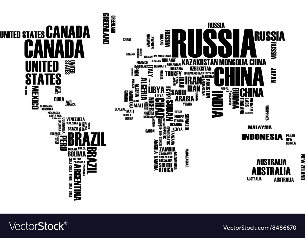 World Map Royalty Free Vector Image - Vectorstock