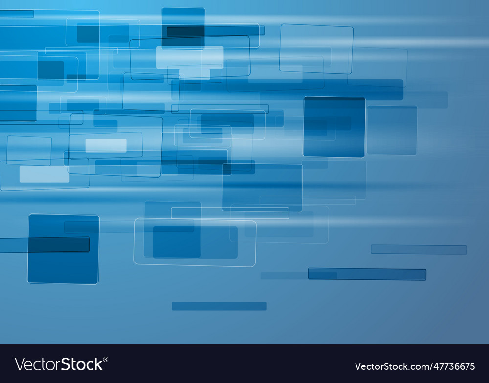 Abstract blue background with tech elements vector image Abstract blue background with tech elements