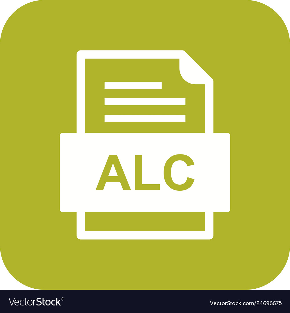 Alc file document icon