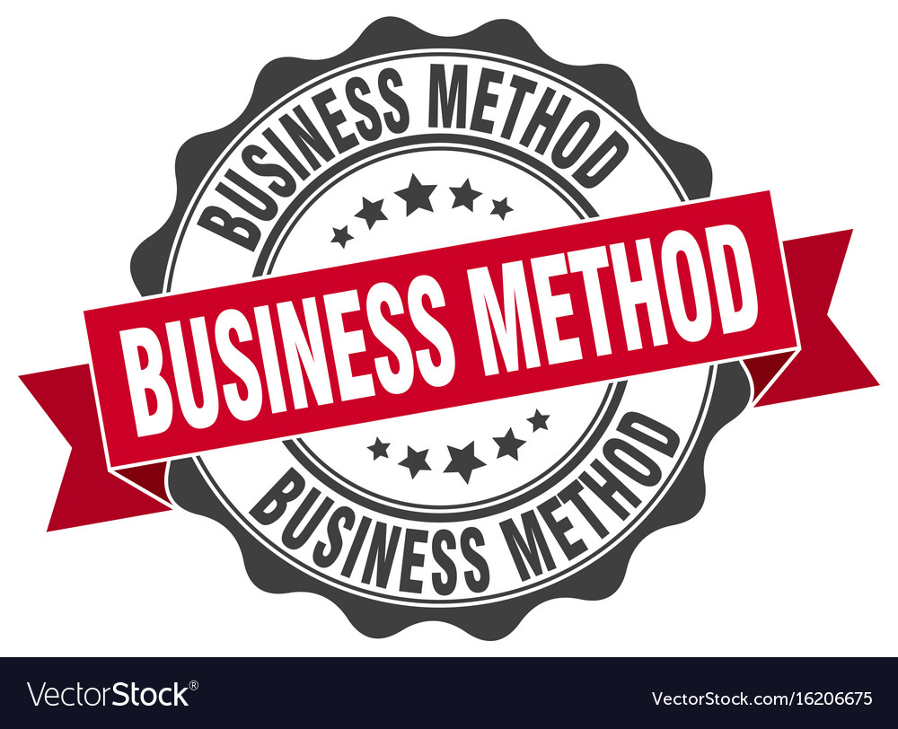 Business method stamp sign seal Royalty Free Vector Image