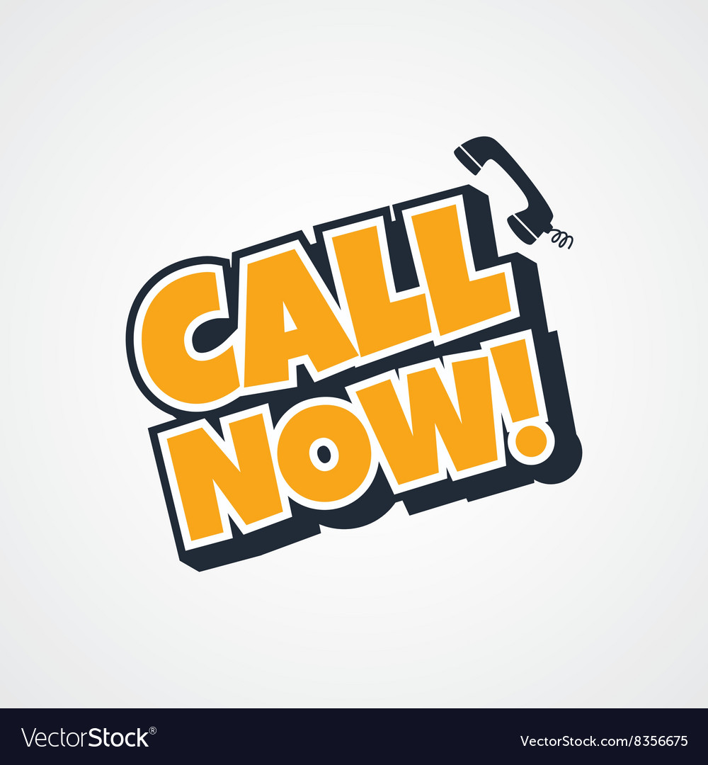 Call now sign Royalty Free Vector Image - VectorStock