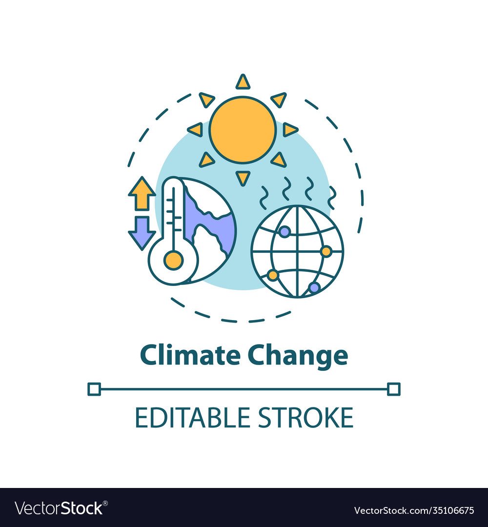Climate Change Icon - Global Warming