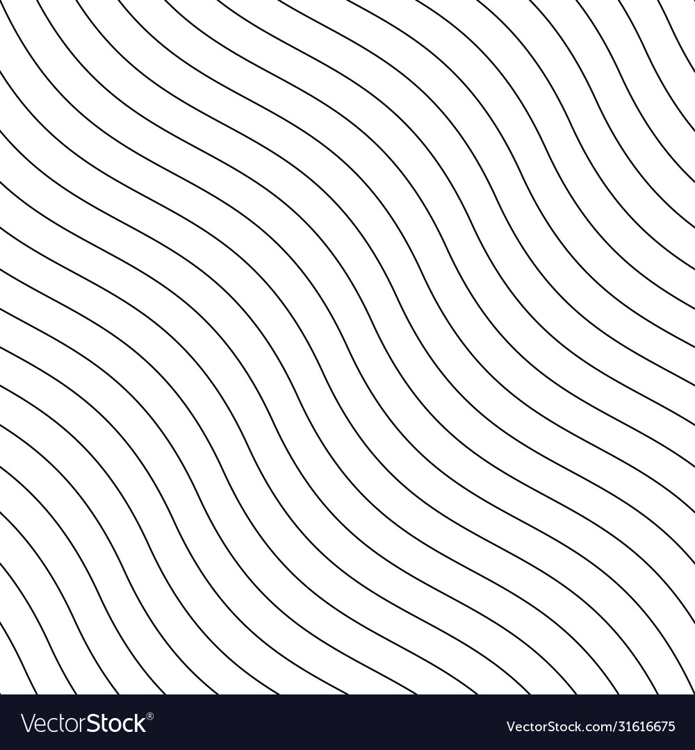 Creative seamless outline pattern striped Vector Image