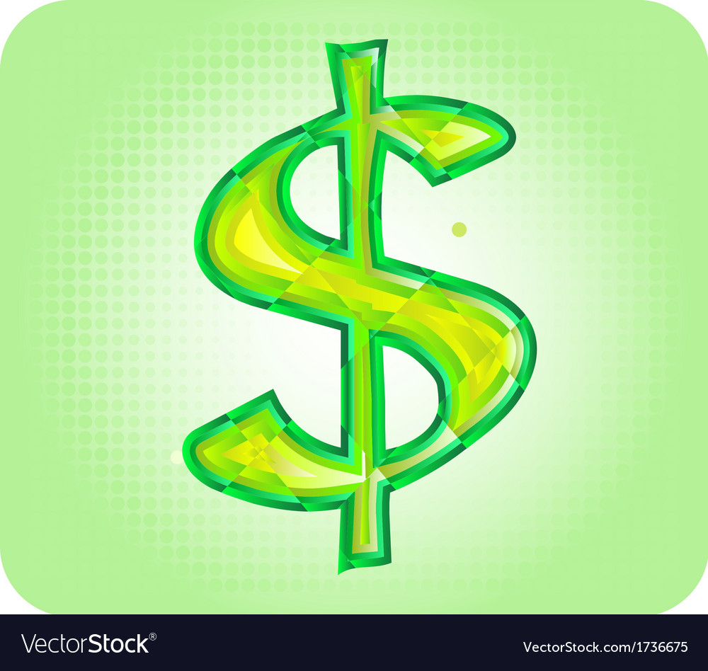 Dollar Sign Royalty Free Vector Image Vectorstock