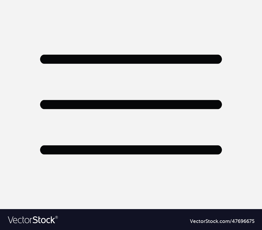 Hamburger menu icon sign symbol web app navigate