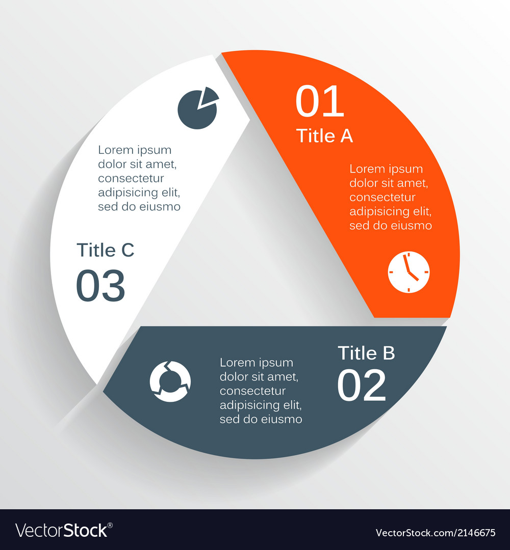 Modern info graphic for business project Vector Image