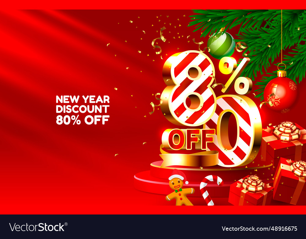 New year discount merry christmas sale 80 off