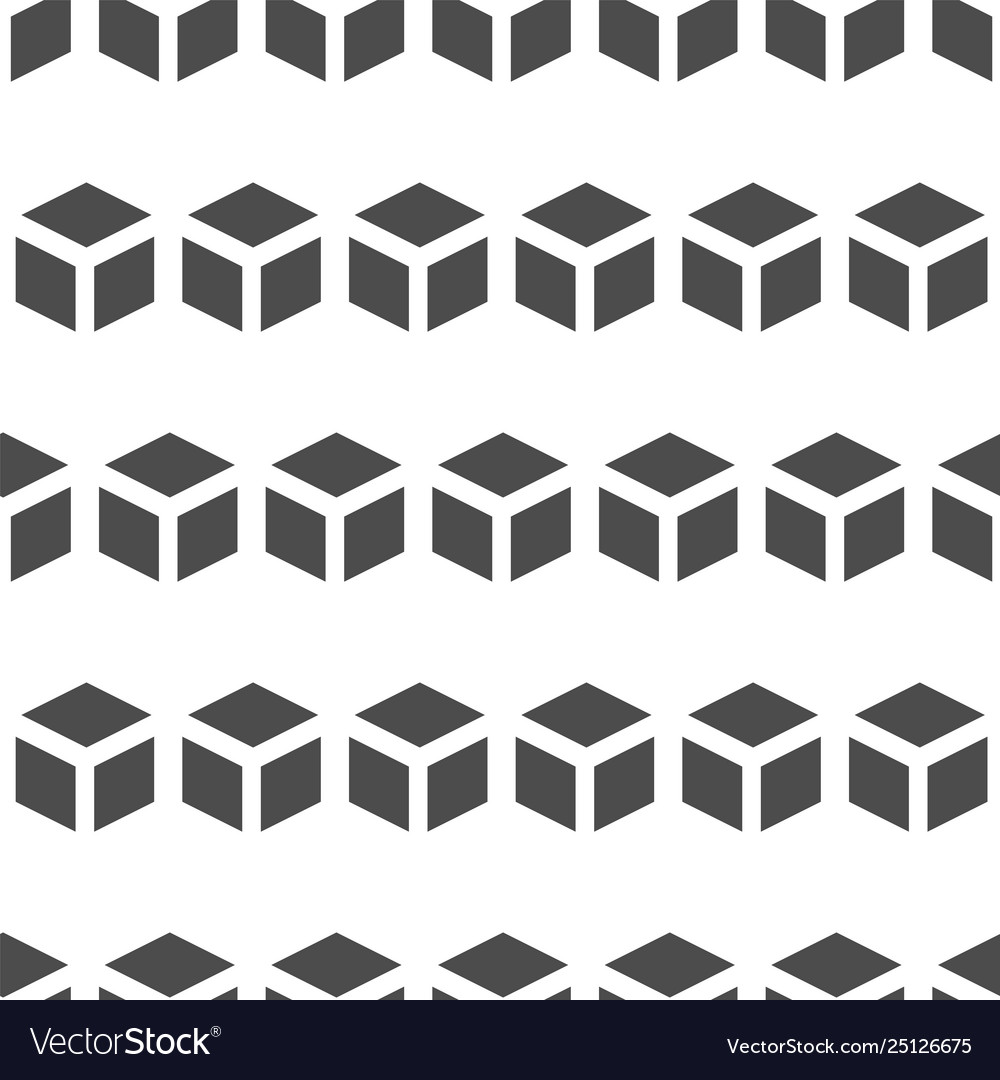 Seamless cube like geometric pattern from shape vector image Seamless cube like geometric pattern from shape