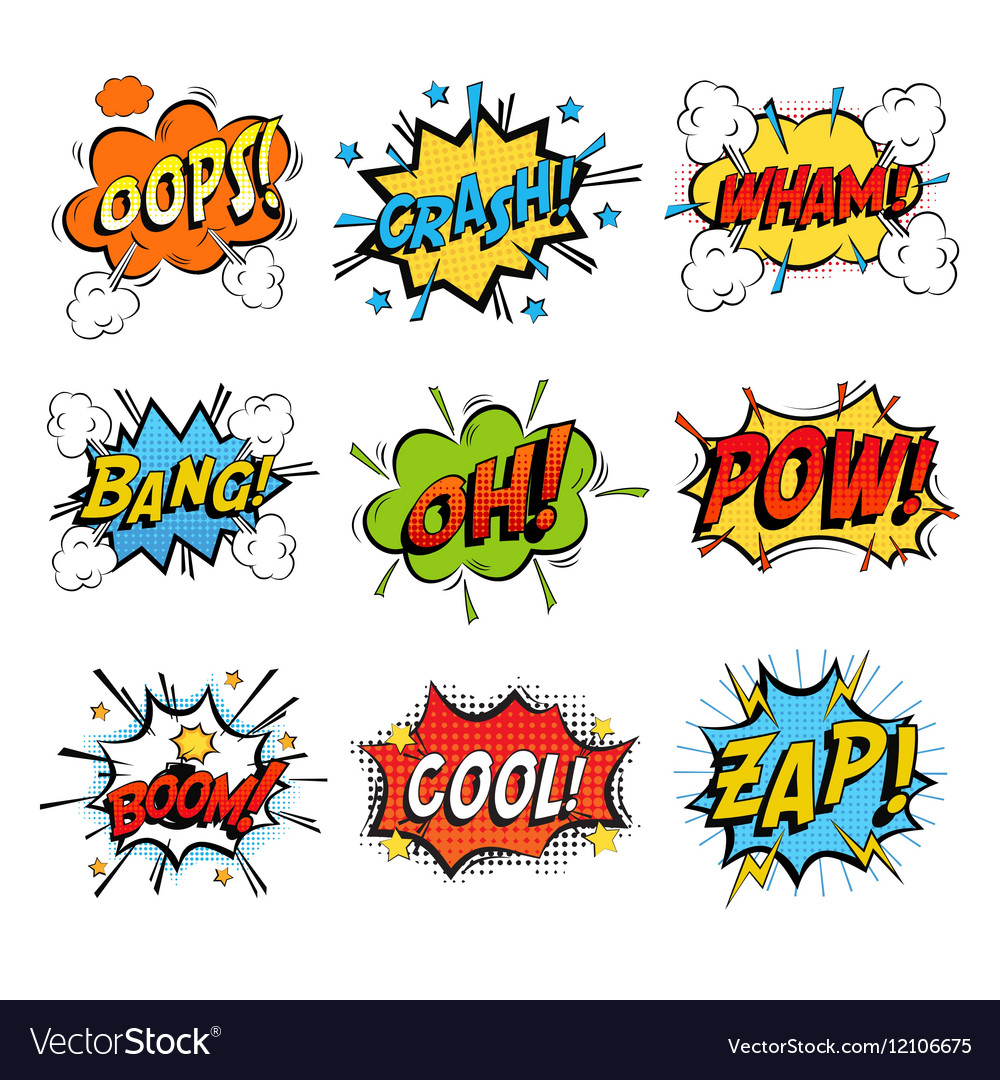 Set of bubble or bubbles speech Royalty Free Vector Image