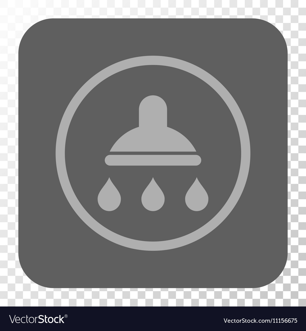 Shower rounded square button