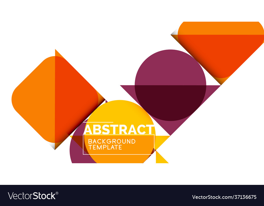 Simple circles and triangles abstract background Vector Image Simple circles and triangles abstract background