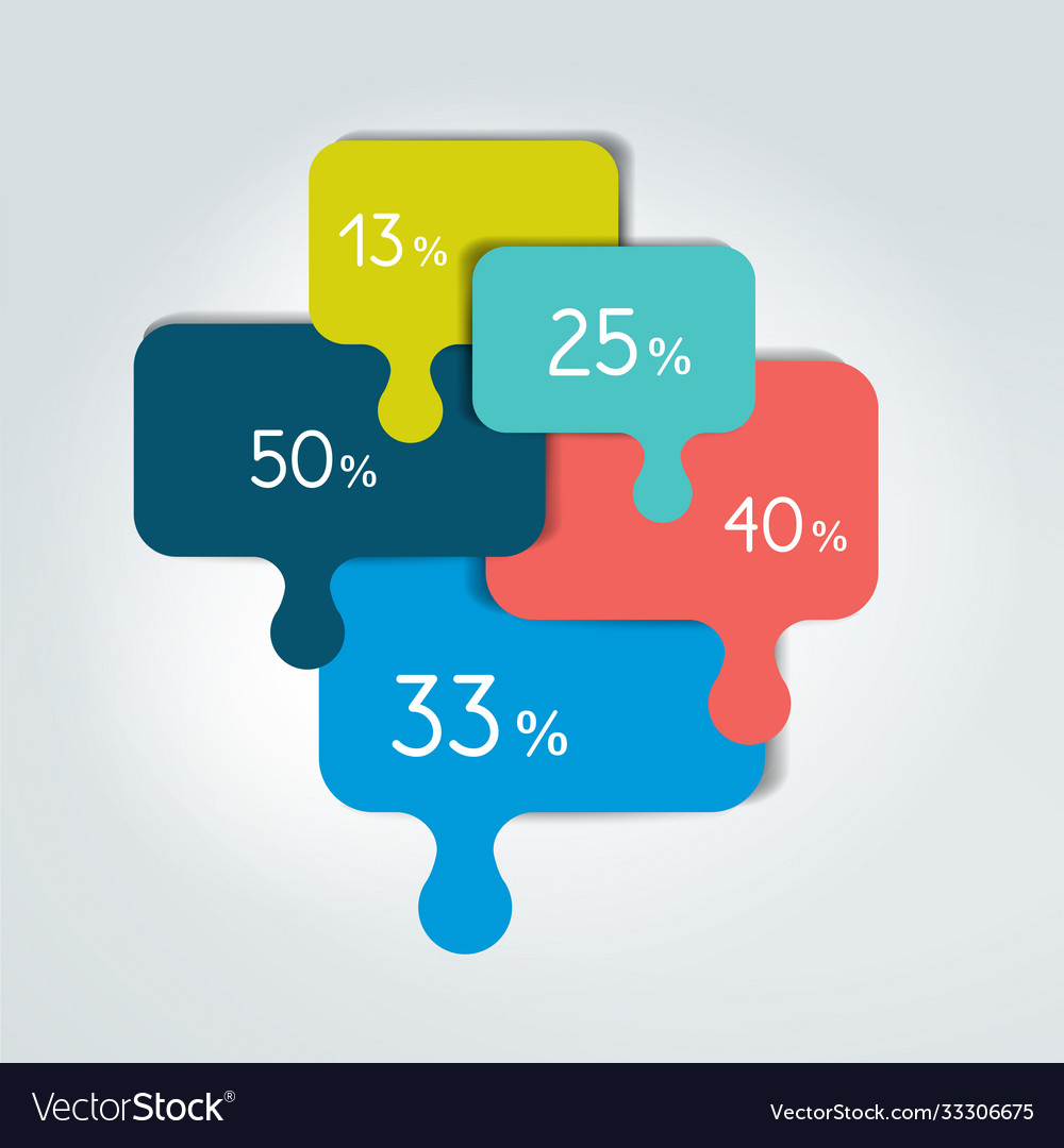 Speech bubble template scheme infographic element vector image Speech bubble template scheme infographic element