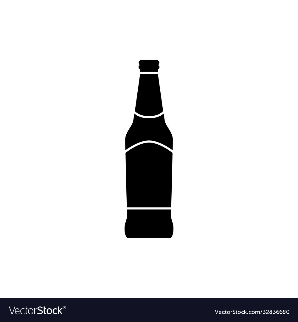 Beer Bottle Icon Royalty Free Vector Image Vectorstock 7546