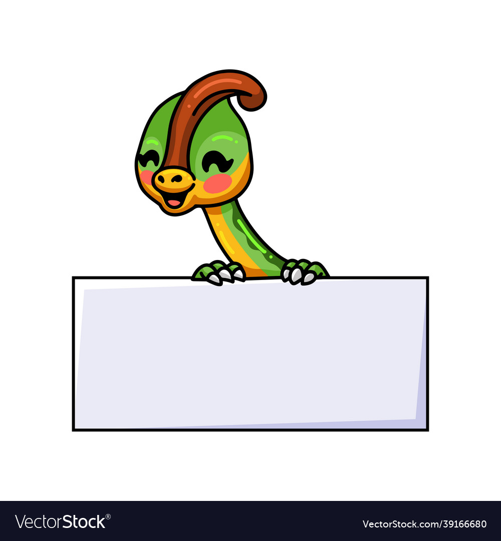 Süße parasaurolophus dinosaur Cartoon