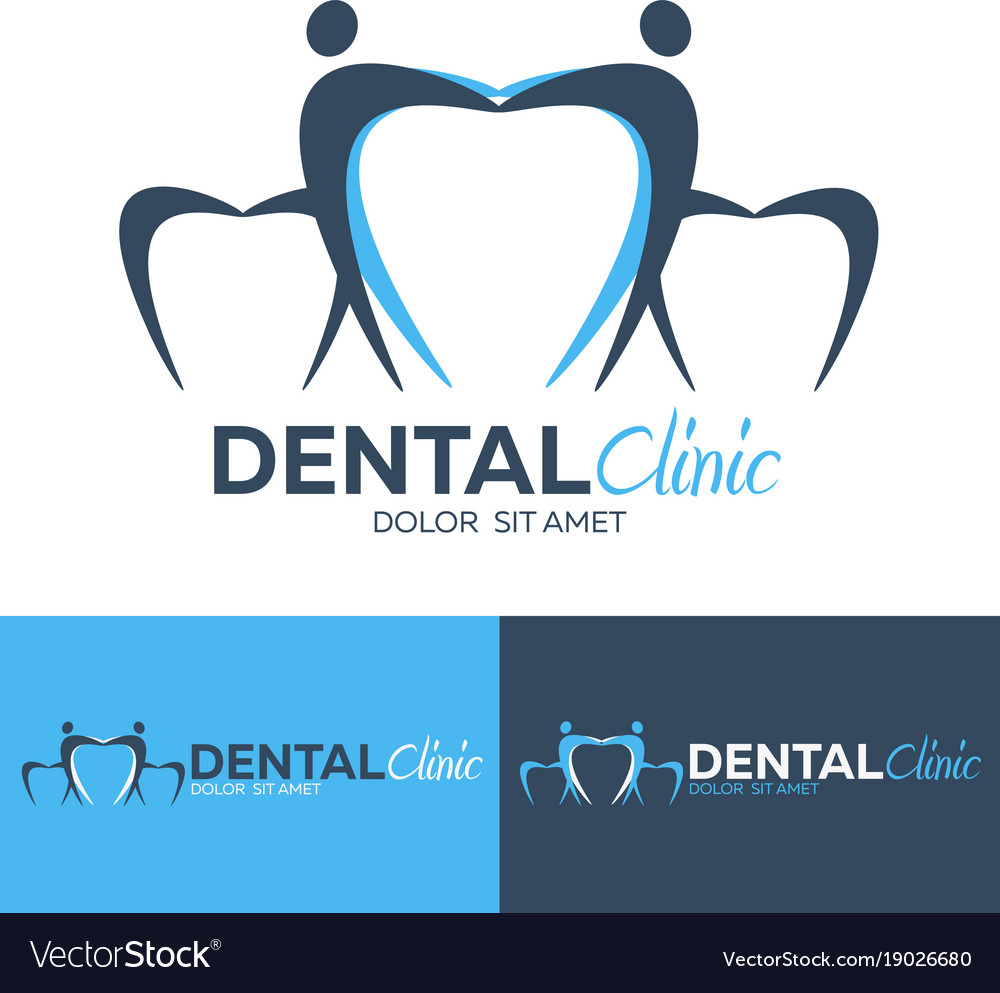 Dental Logo Clinic Dentist Logo Royalty Free Vector Image