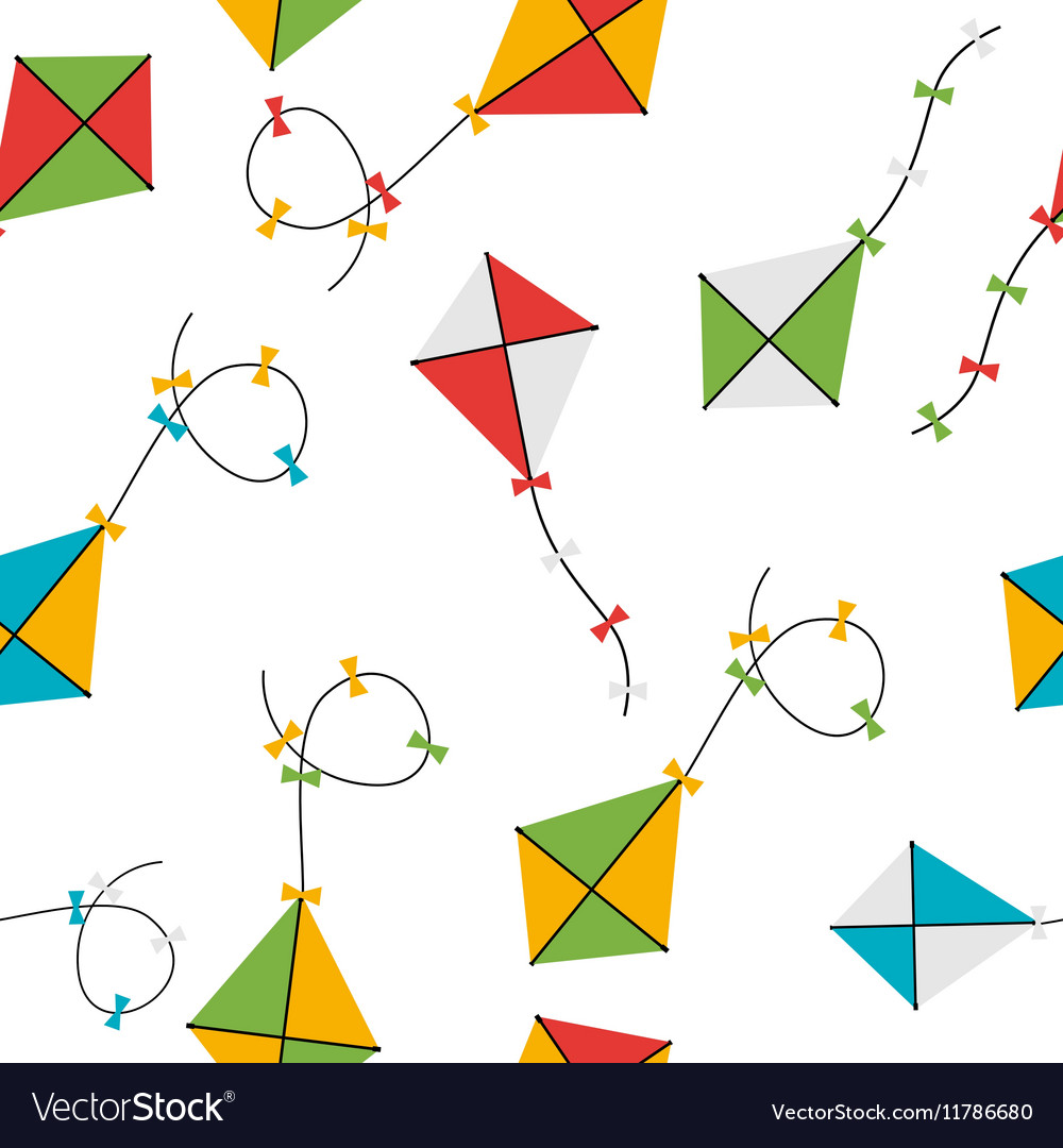 Kite seamless pattern background