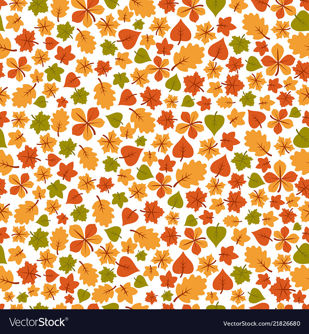 Set of bright autumn leaves