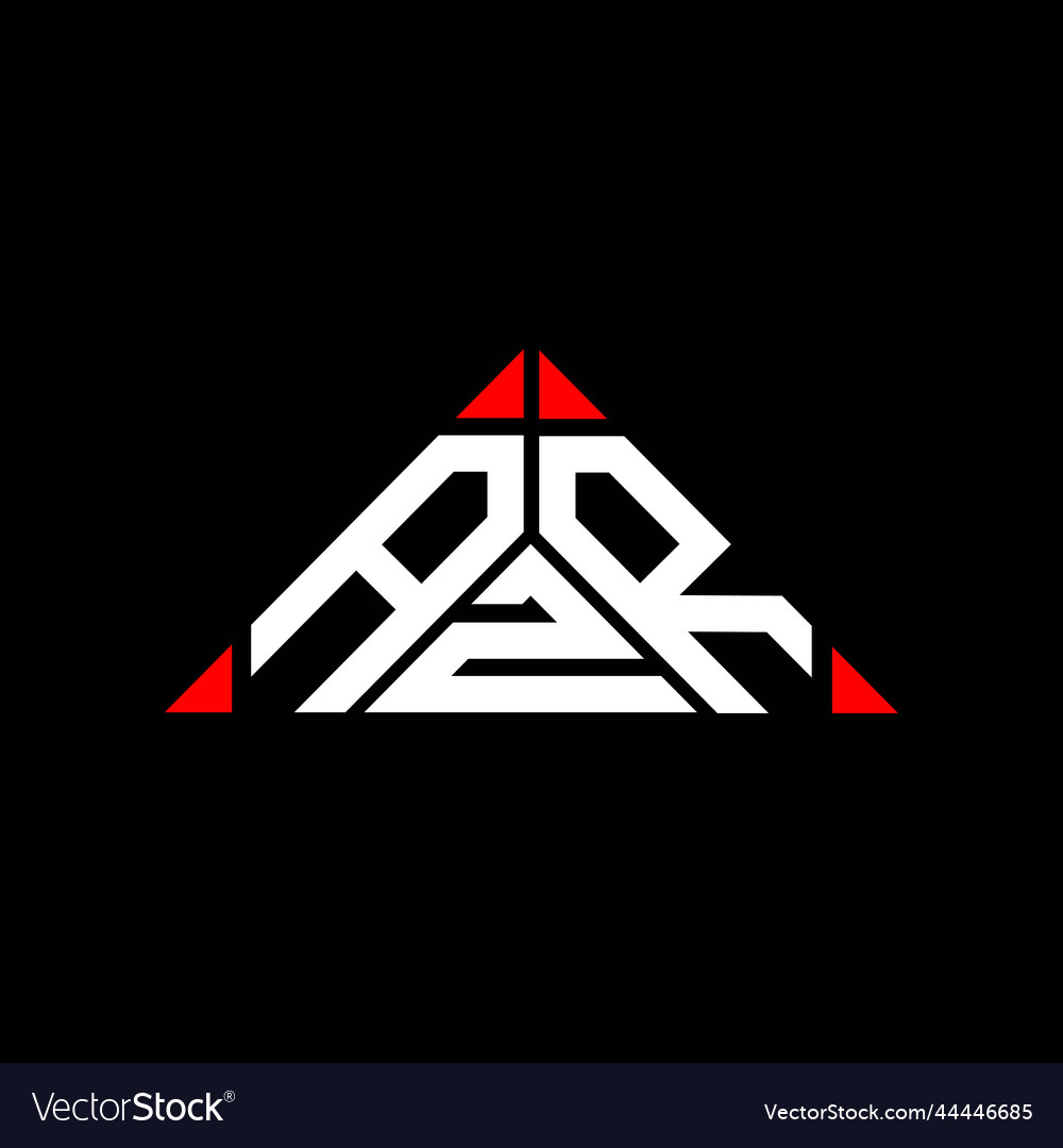 Azr letter logo creative design with graphic