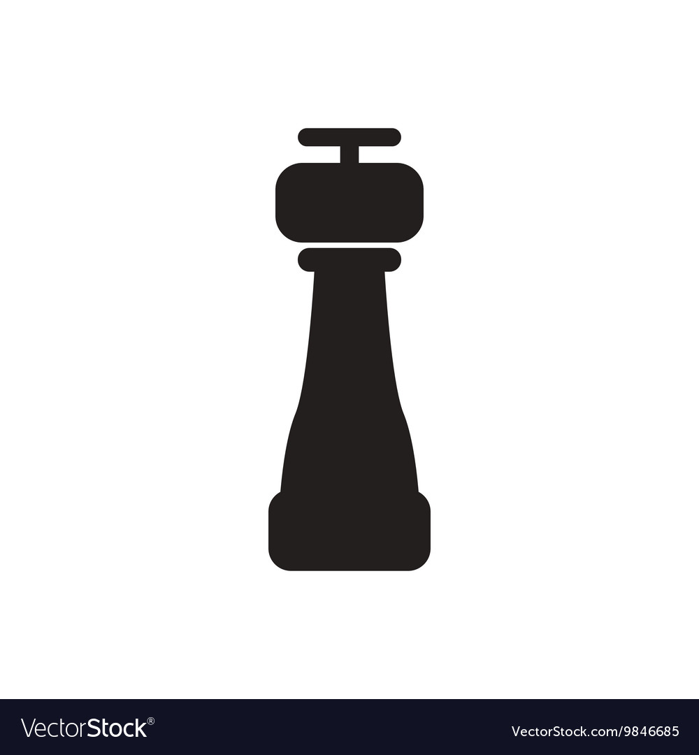 Black icon on white background salt