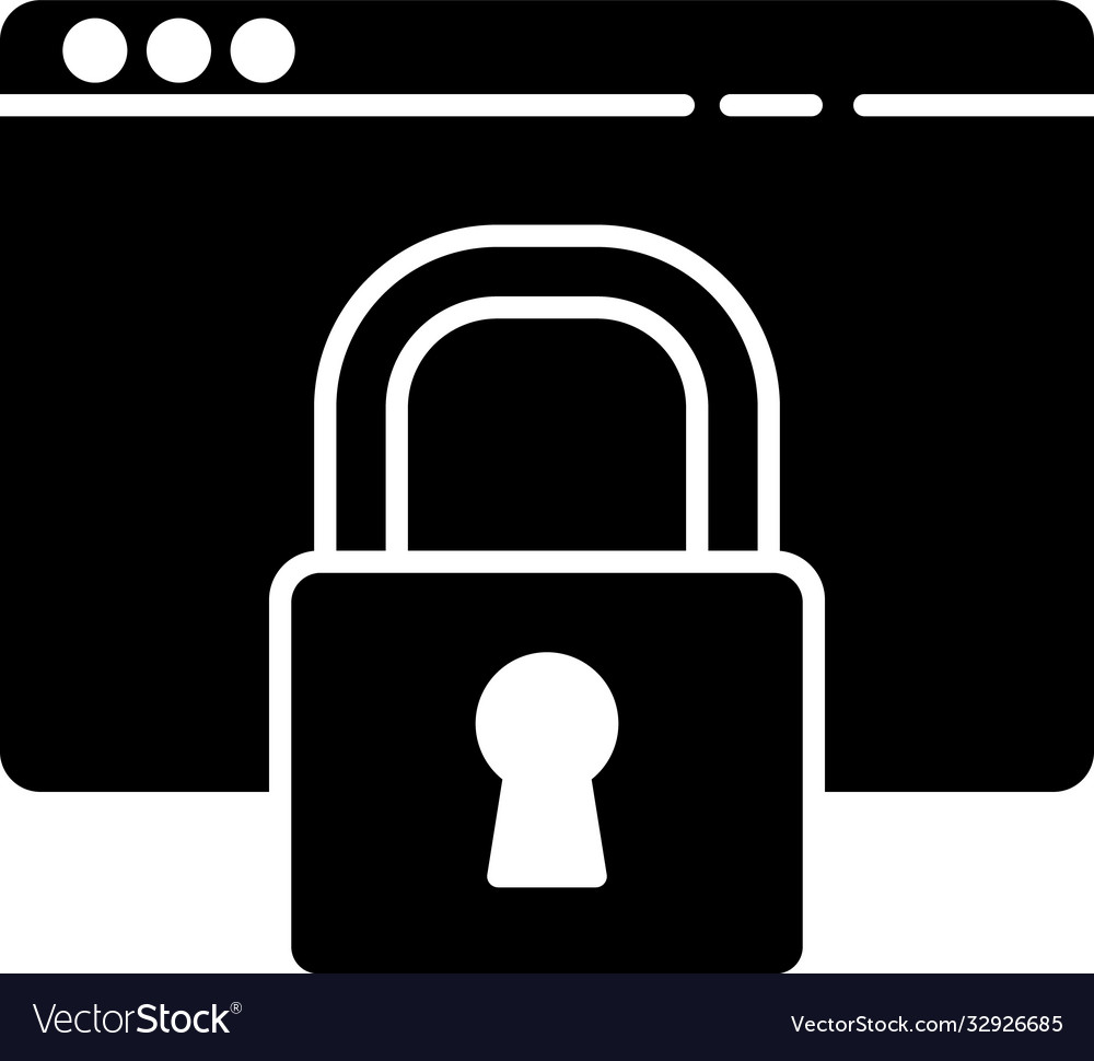Black secure your site with https ssl icon vector image Black secure your site with https ssl icon