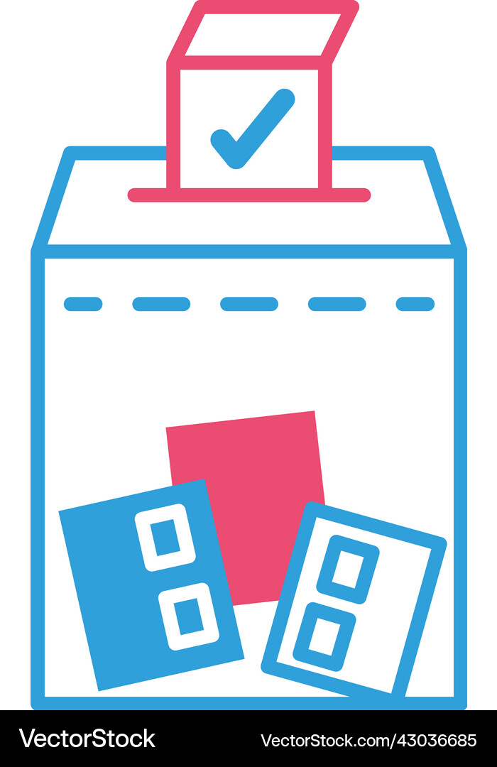 Democracy vote box Royalty Free Vector Image - VectorStock