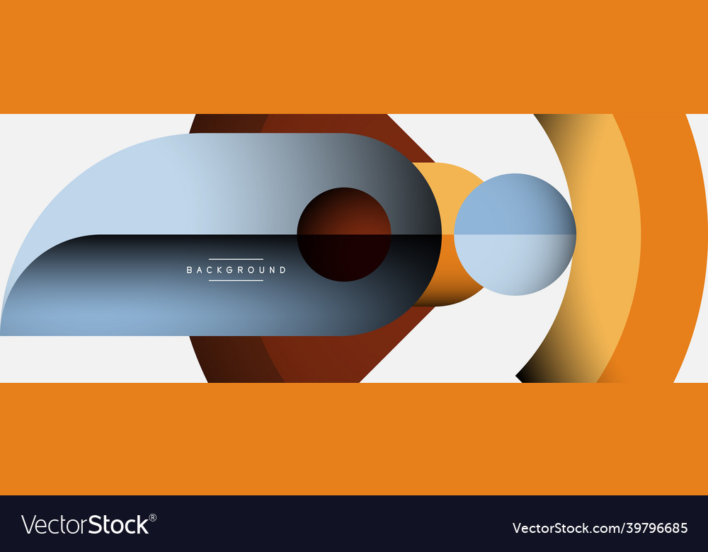 Geometric abstract background round shapes