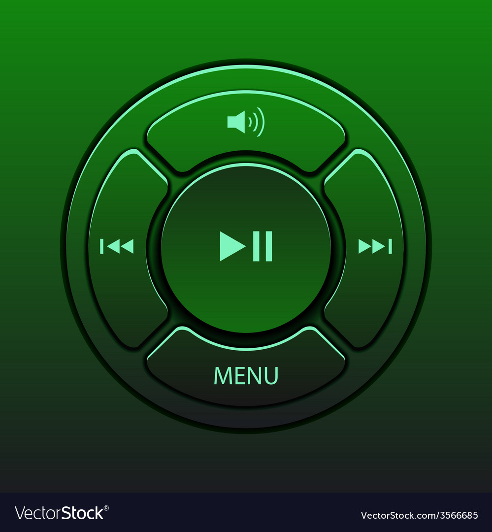 Interface design elements for music player icons