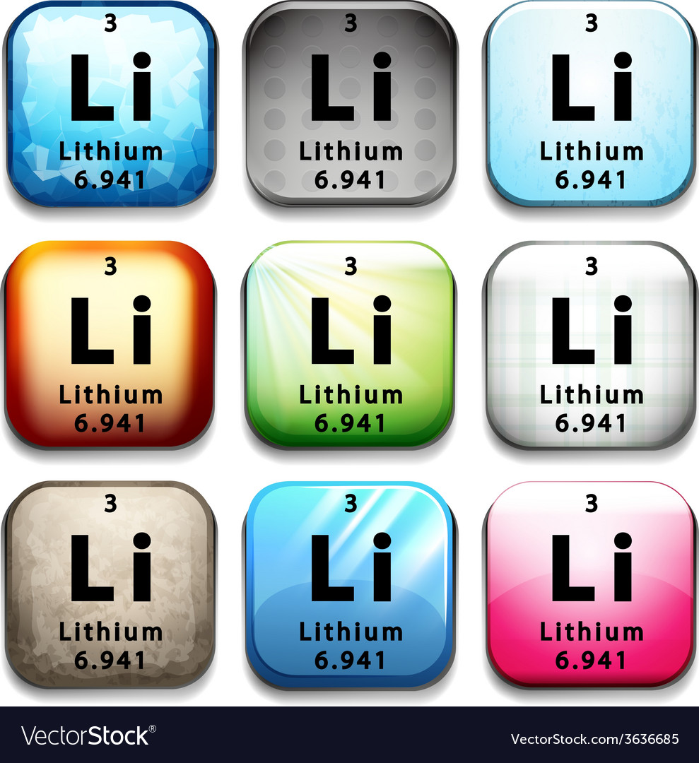 Lithium Royalty Free Vector Image - VectorStock