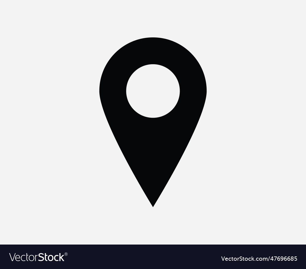 Location pin icon sign symbol gps navigation map Vector Image