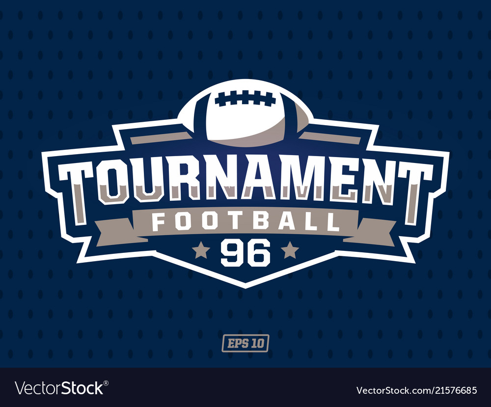 Modern professional american football logo vector image Modern professional american football logo