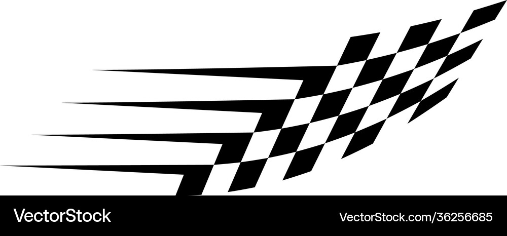 Race flag icon logo design symbol template Vector Image