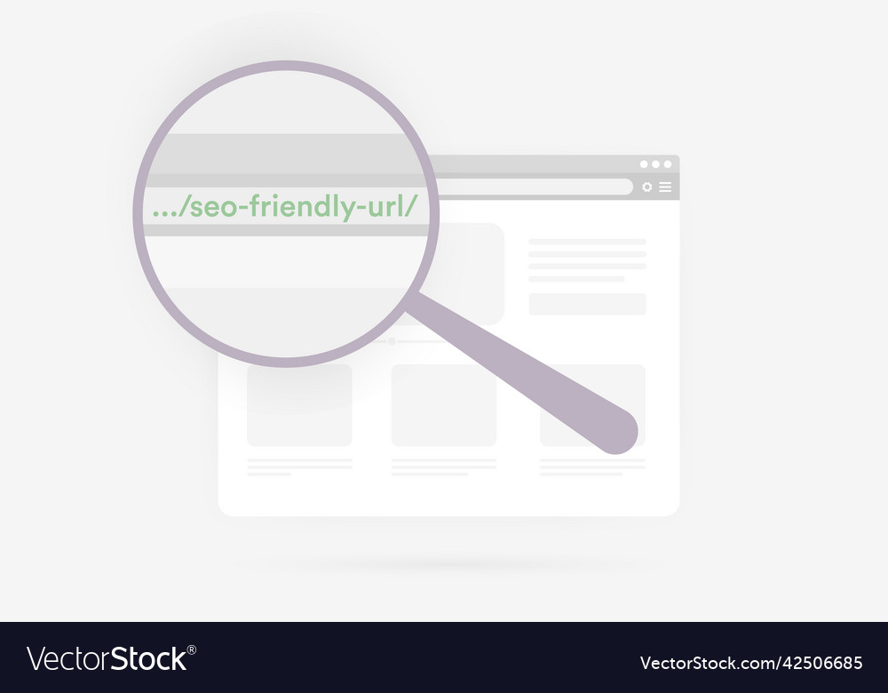 Seo friendly url concept