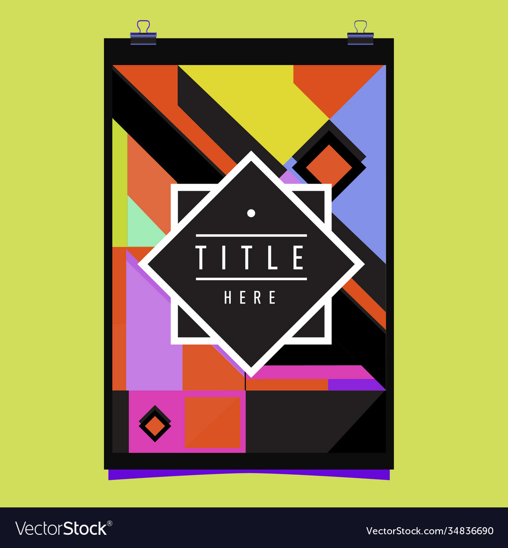 Abstract colorful geometric pattern background vector image Abstract colorful geometric pattern background