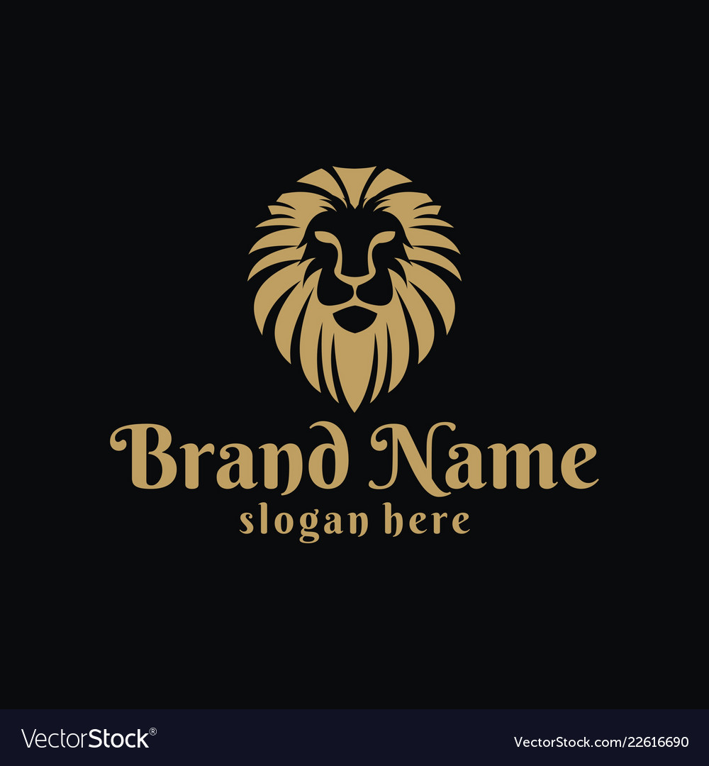 Lion logo design inspiration Royalty Free Vector Image Lion logo design inspiration vector image on VectorStock