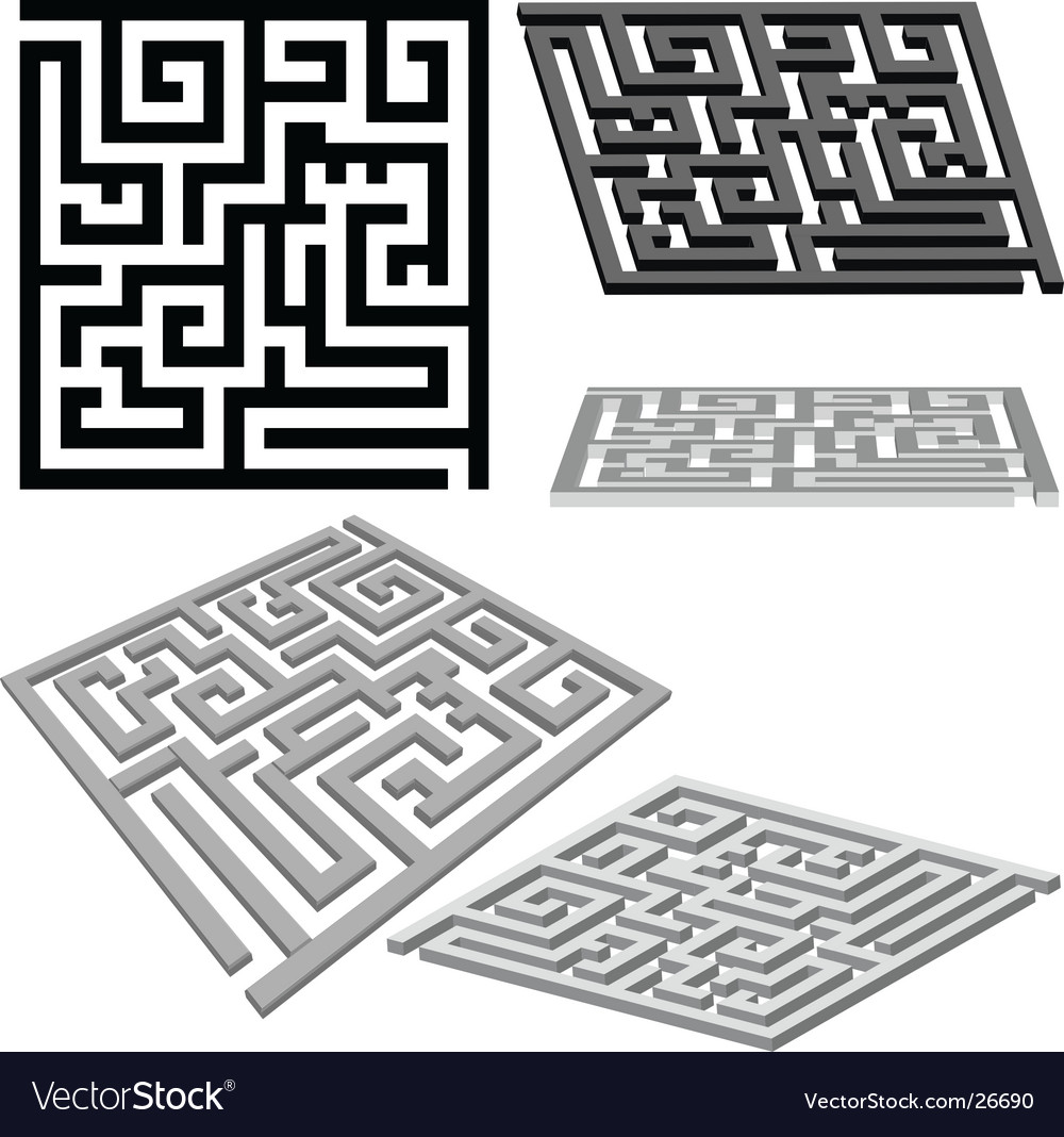 Orthogonal 3D Maze Puzzle