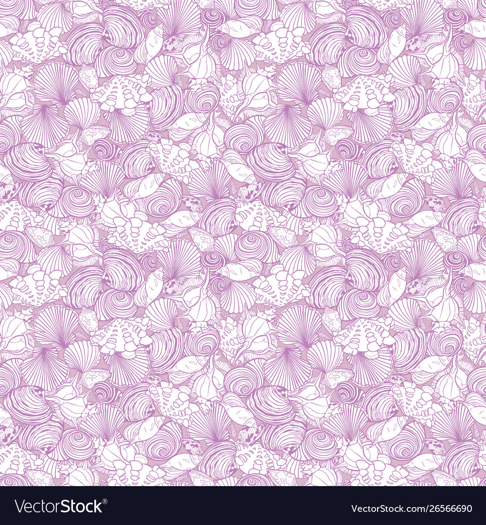 Purple repeat pattern with variety small vector image Purple repeat pattern with variety small