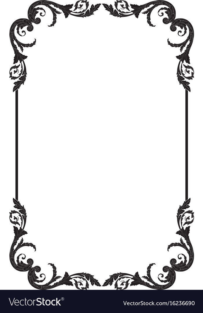 Vintage Barock Scroll Frame