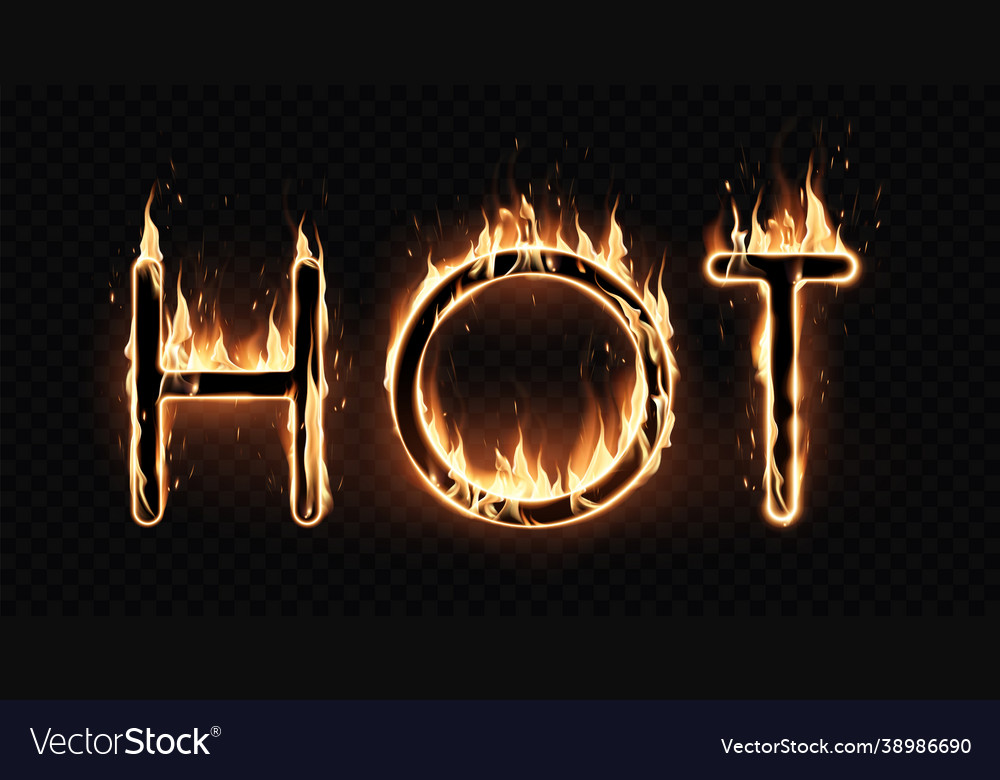 word-hot-is-written-in-fiery-letters-royalty-free-vector