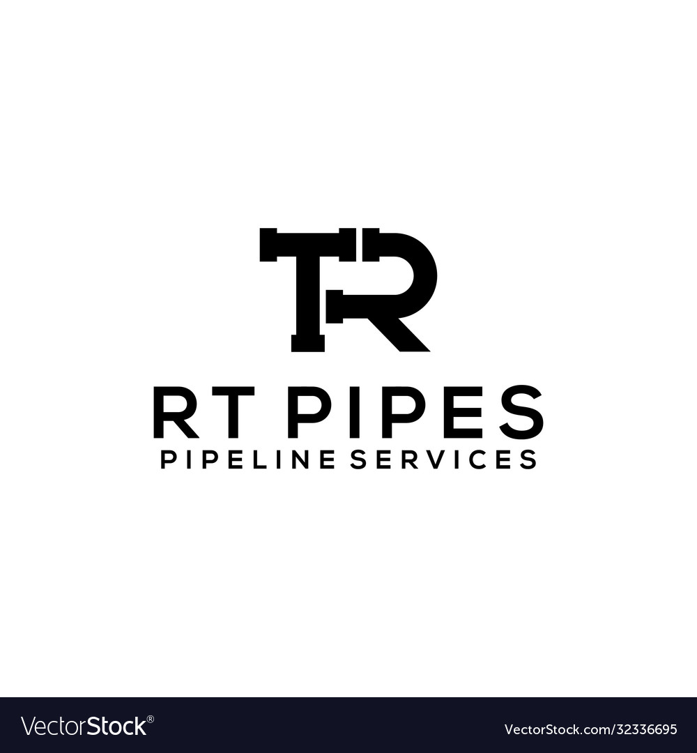 A pipe installation connection Vector Image A pipe installation connection