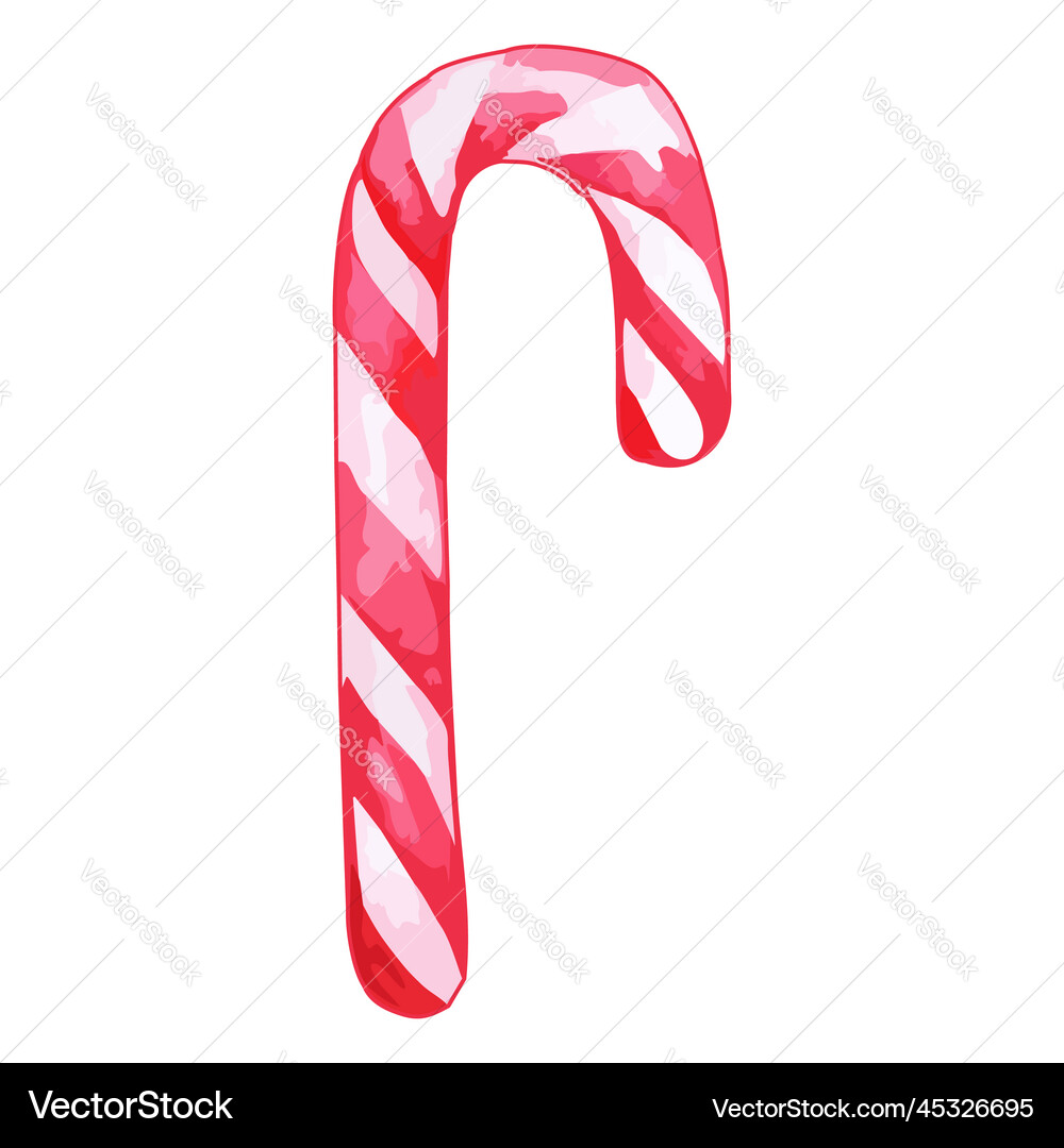 Christmas sweet peppermint cinnamon candy cane Vector Image