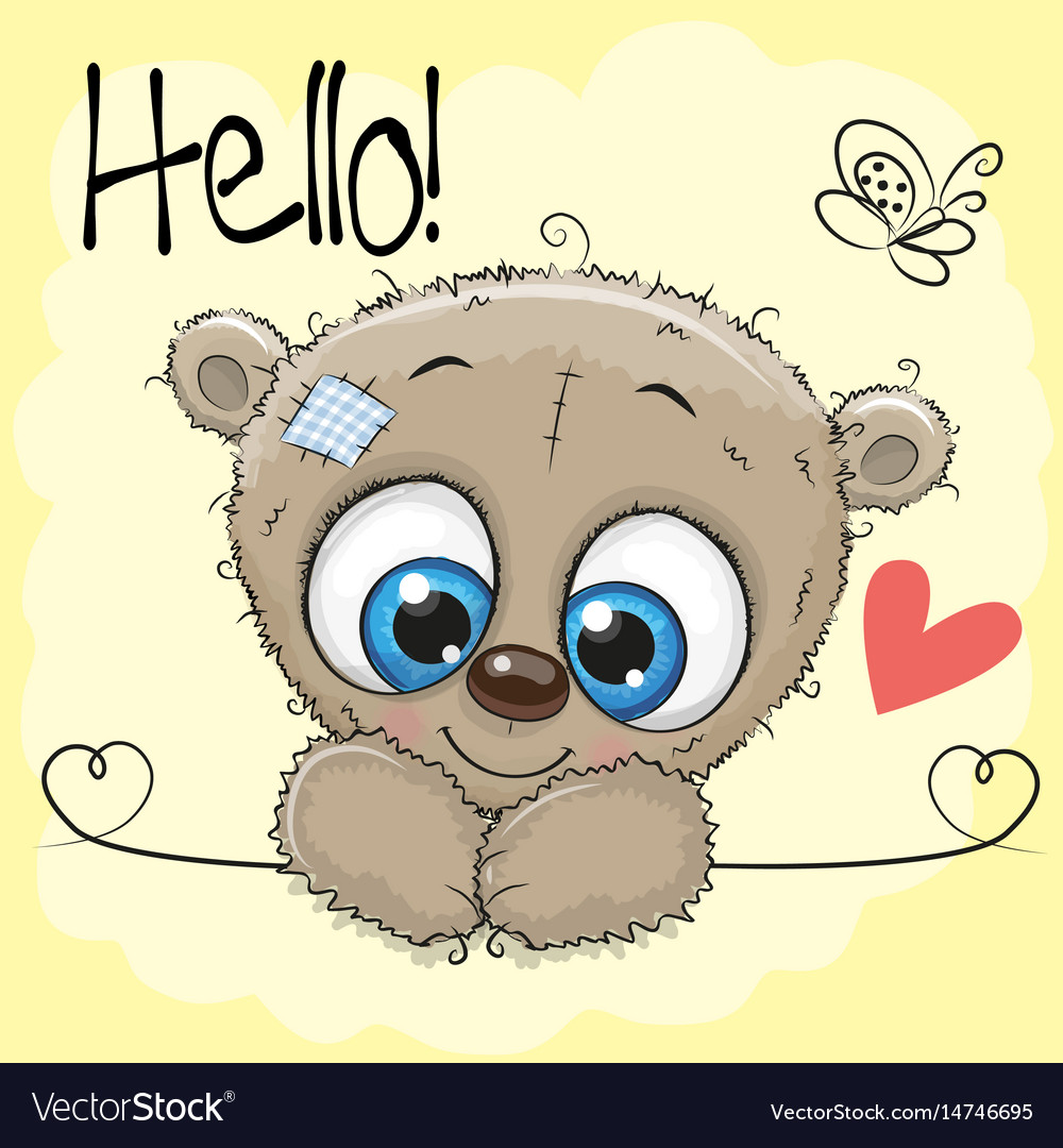 Cute drawing teddy