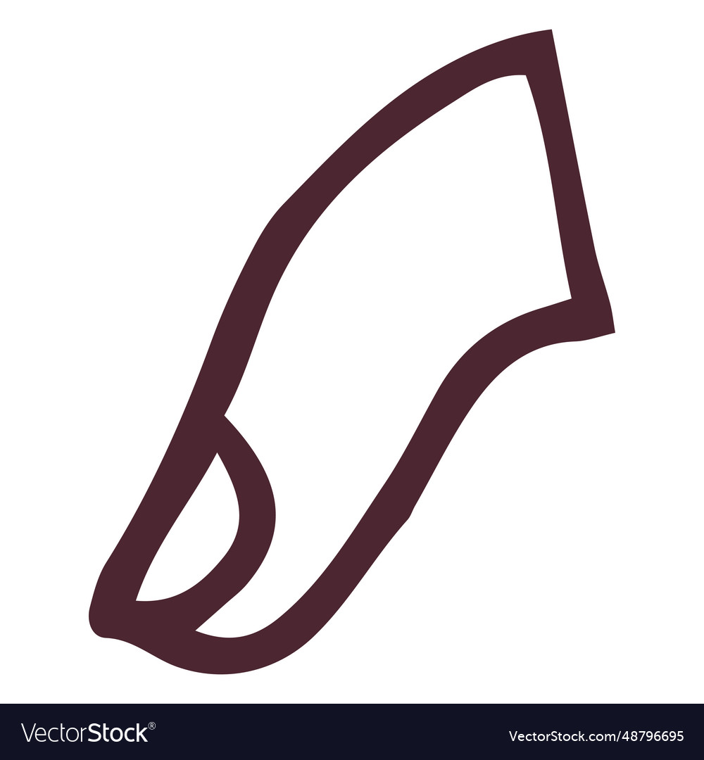 Egyptian finger hieroglyphics symbol Royalty Free Vector