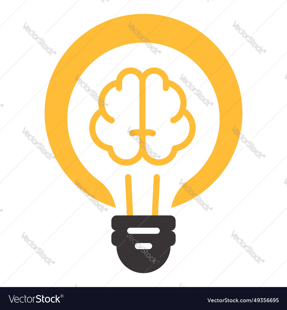 Idea lamp element collection set Vector Image Idea lamp element collection set