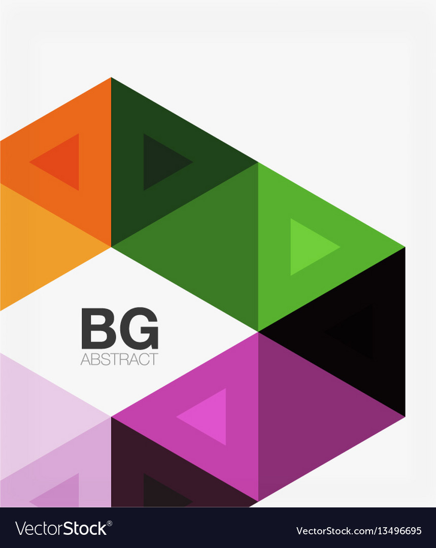 Modern geometry background vector image Modern geometry background