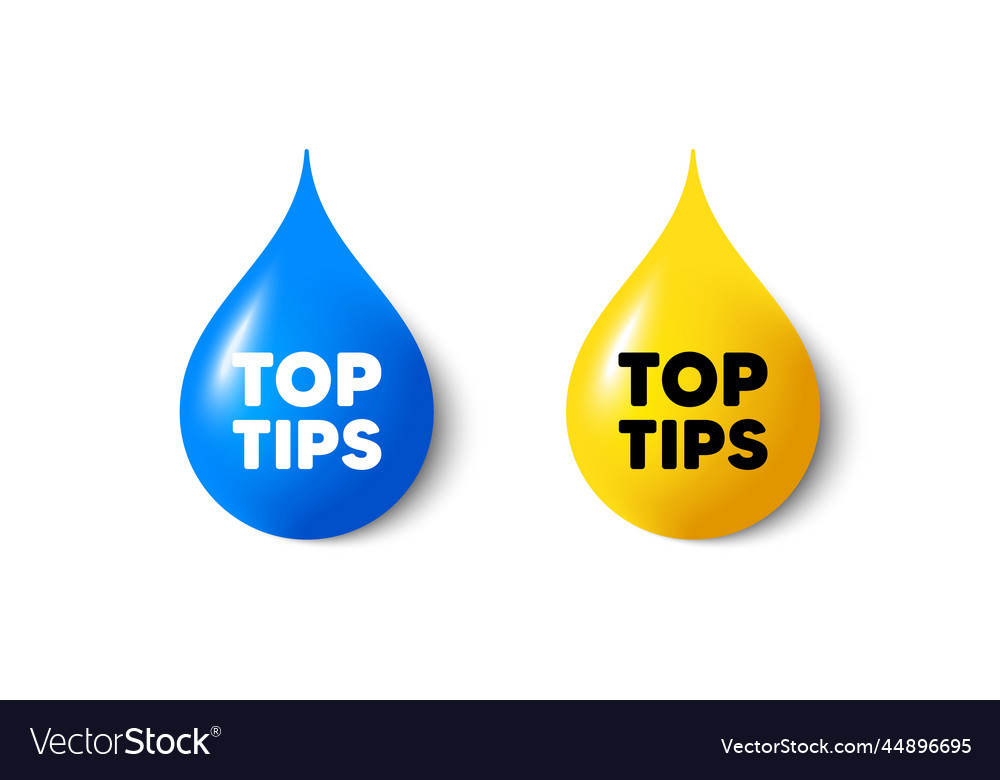 Oil Drop Tips & Tricks Icons