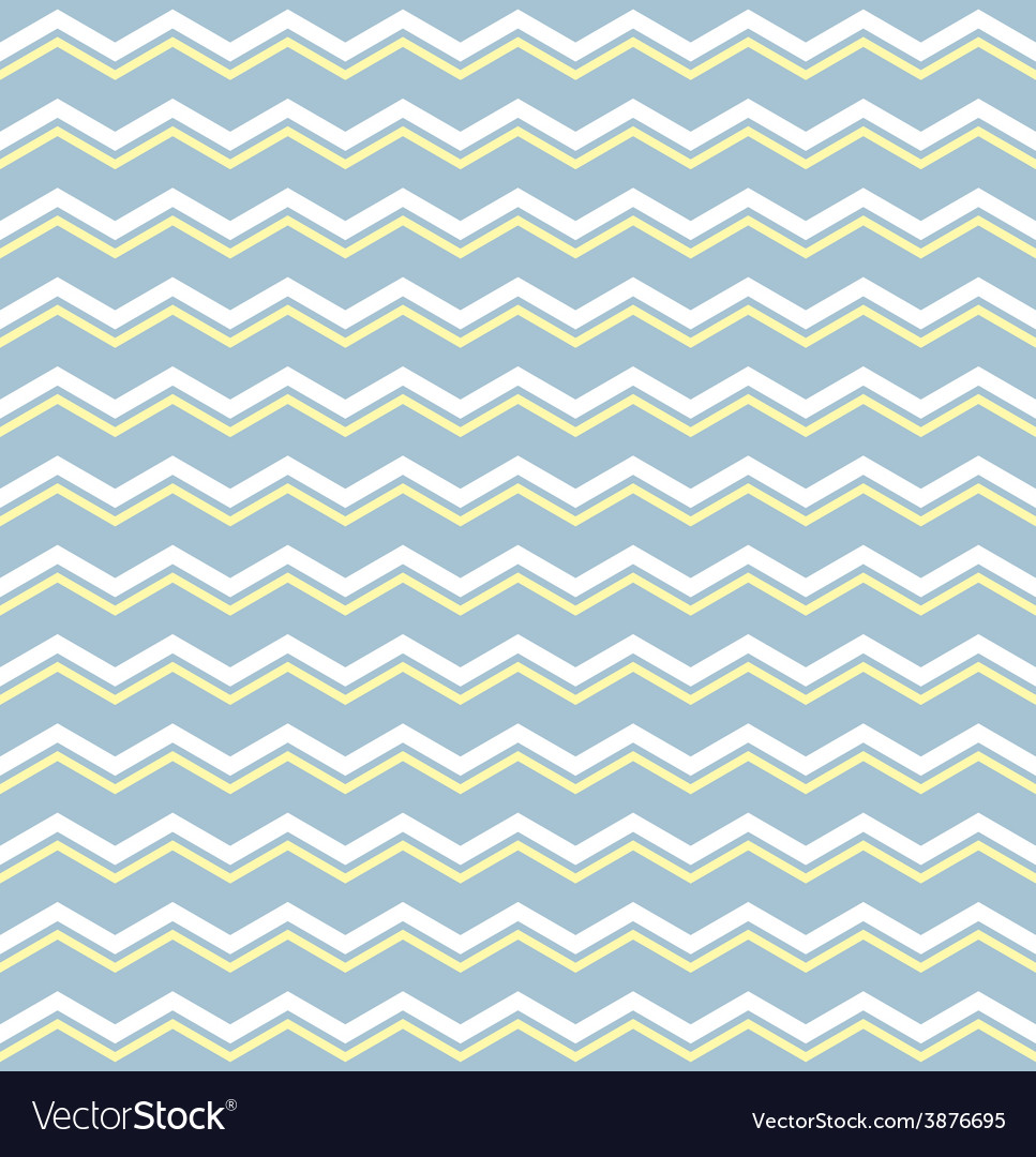 Pastel Blue Zig Zag Tile Pattern